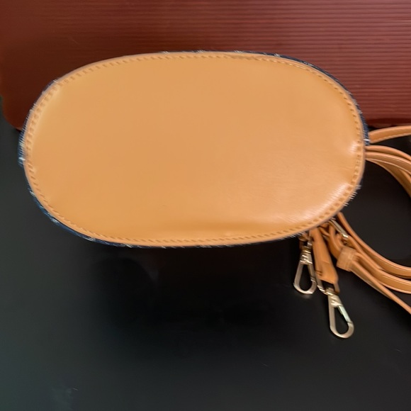 M Denim mini bag w/ crossbody strap BLUE - Picture 5 of 8